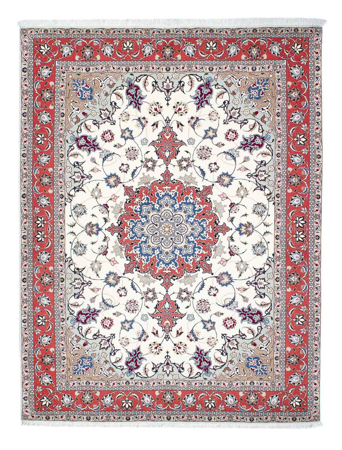 Persisk tæppe - Tabriz - Royal - 198 x 151 cm - beige