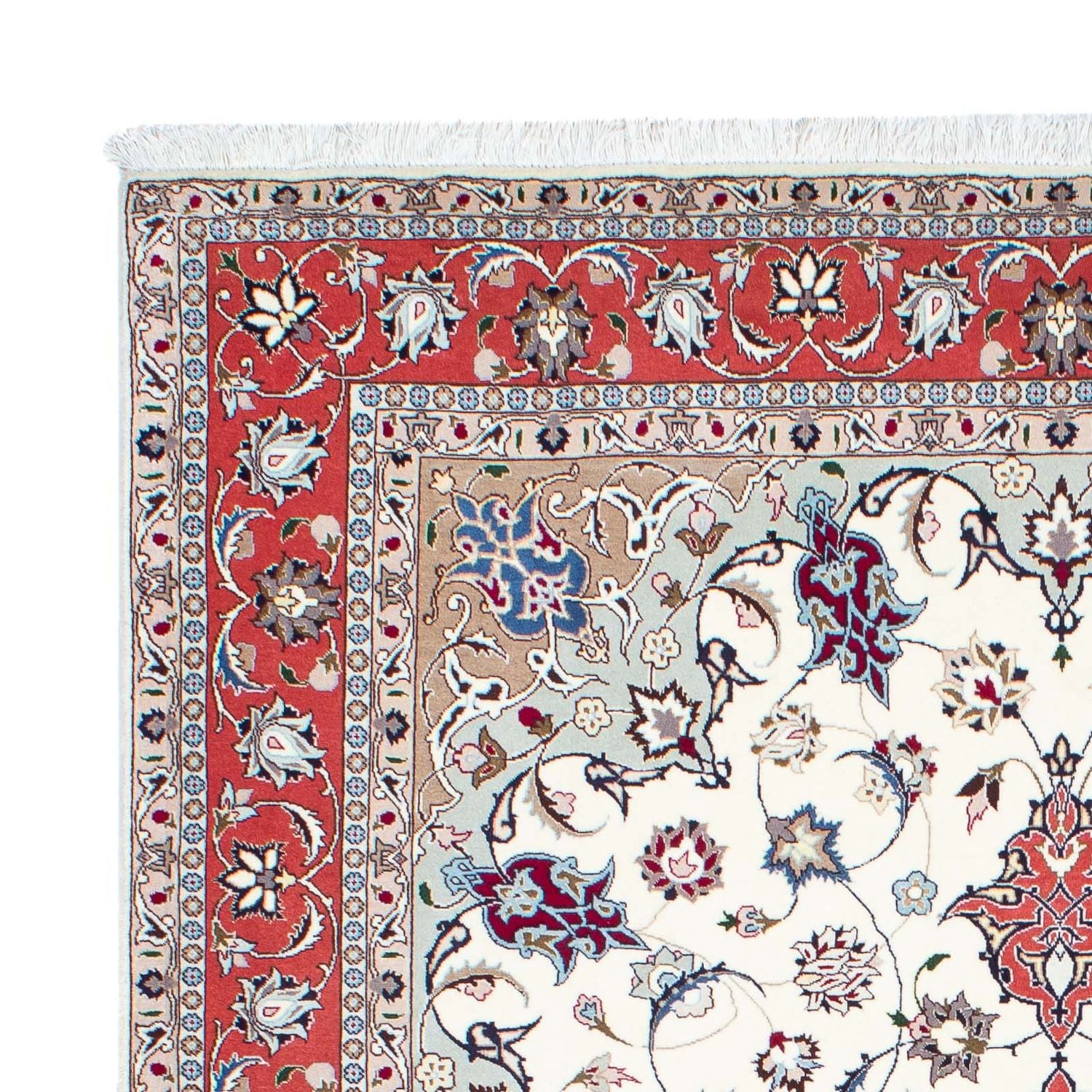 Persisk tæppe - Tabriz - Royal - 198 x 151 cm - beige