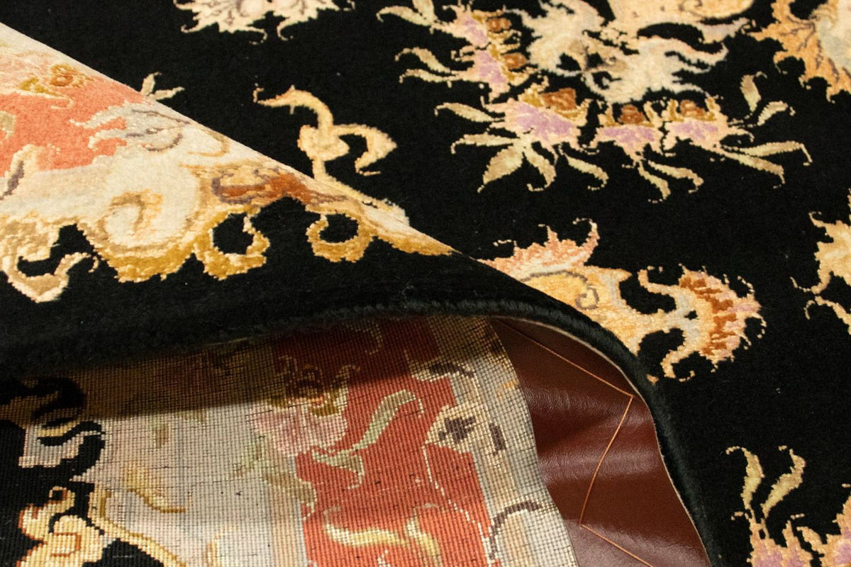 Persisk tæppe - Tabriz - Royal - 138 x 101 cm - sort