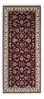 Løber Persisk tæppe - Tabriz - Royal - 205 x 88 cm - mørkerød