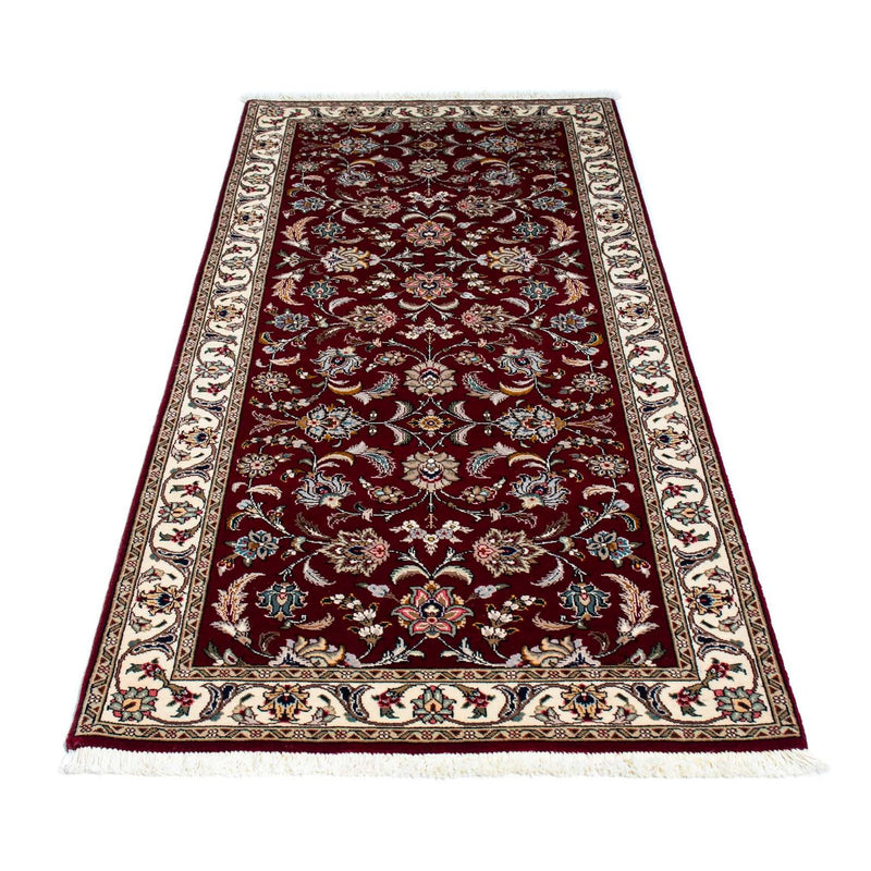 Løber Persisk tæppe - Tabriz - Royal - 205 x 88 cm - mørkerød