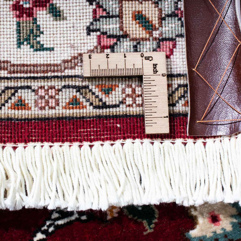Løber Persisk tæppe - Tabriz - Royal - 205 x 88 cm - mørkerød
