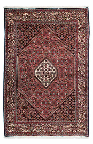 Persisk tæppe - Bijar - 215 x 140 cm - rød