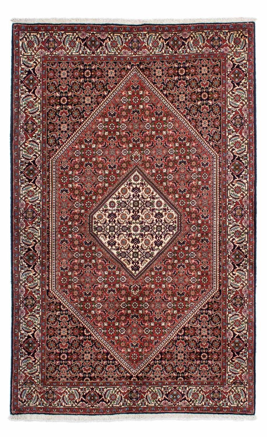Persisk tæppe - Bijar - 224 x 140 cm - rød