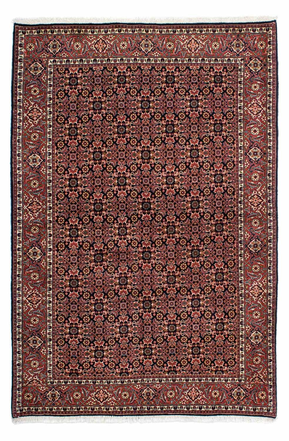 Persisk tæppe - Bijar - 209 x 140 cm - mørkeblå