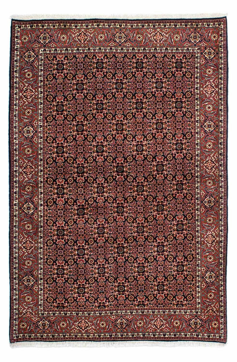 Persisk tæppe - Bijar - 209 x 140 cm - mørkeblå