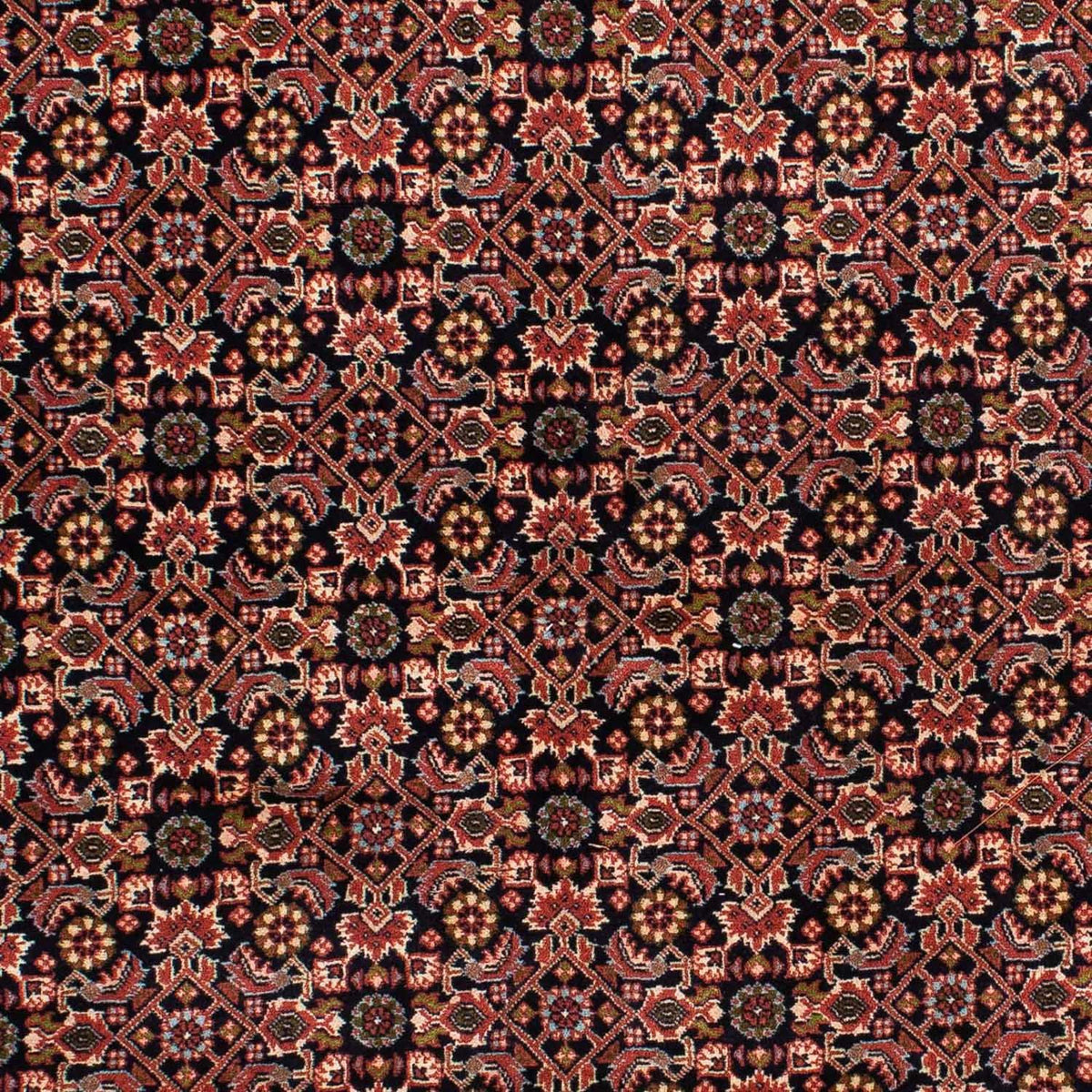 Persisk tæppe - Bijar - 209 x 140 cm - mørkeblå