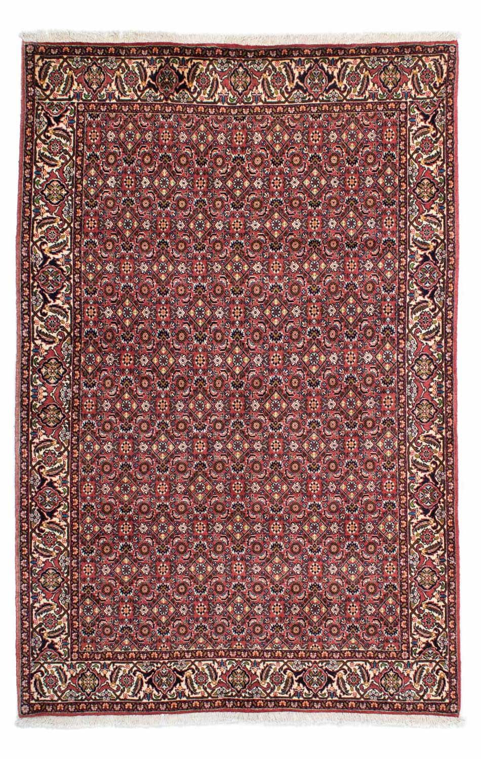 Persisk tæppe - Bijar - 215 x 140 cm - rød