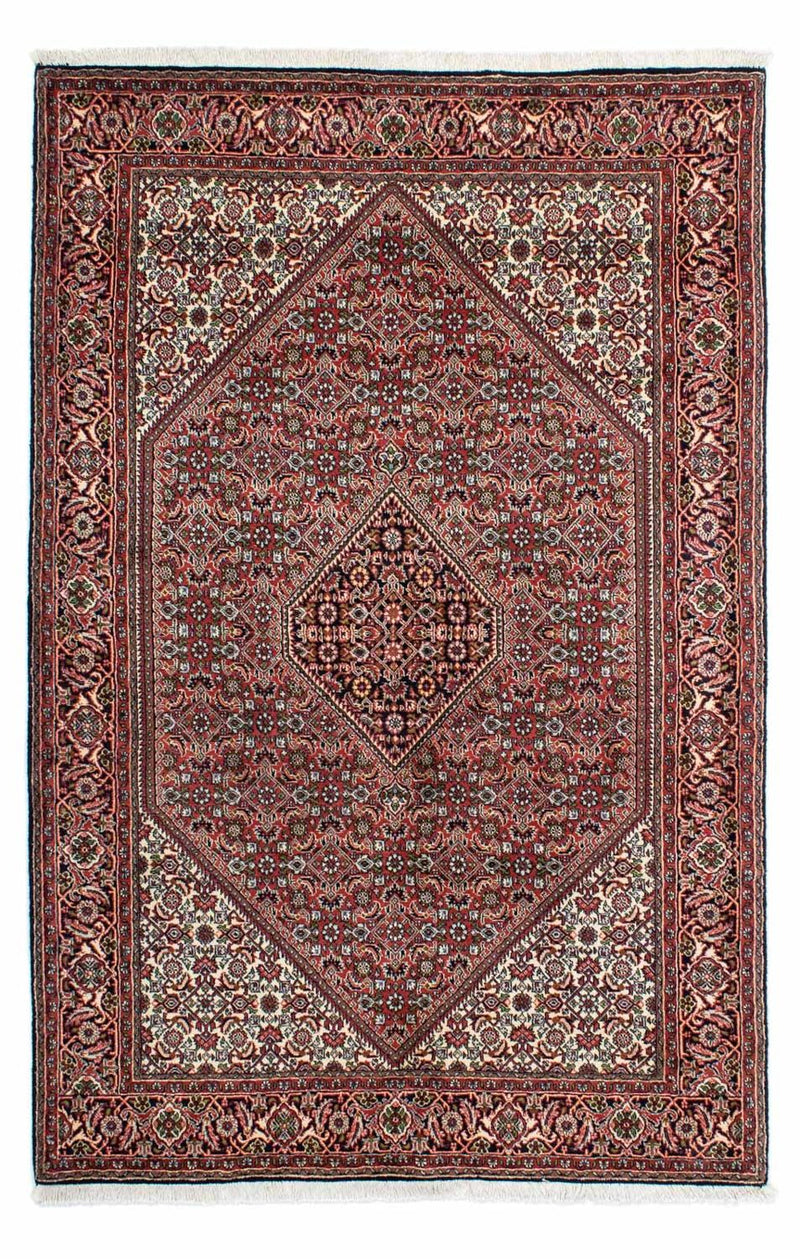 Persisk tæppe - Bijar - 218 x 140 cm - rød
