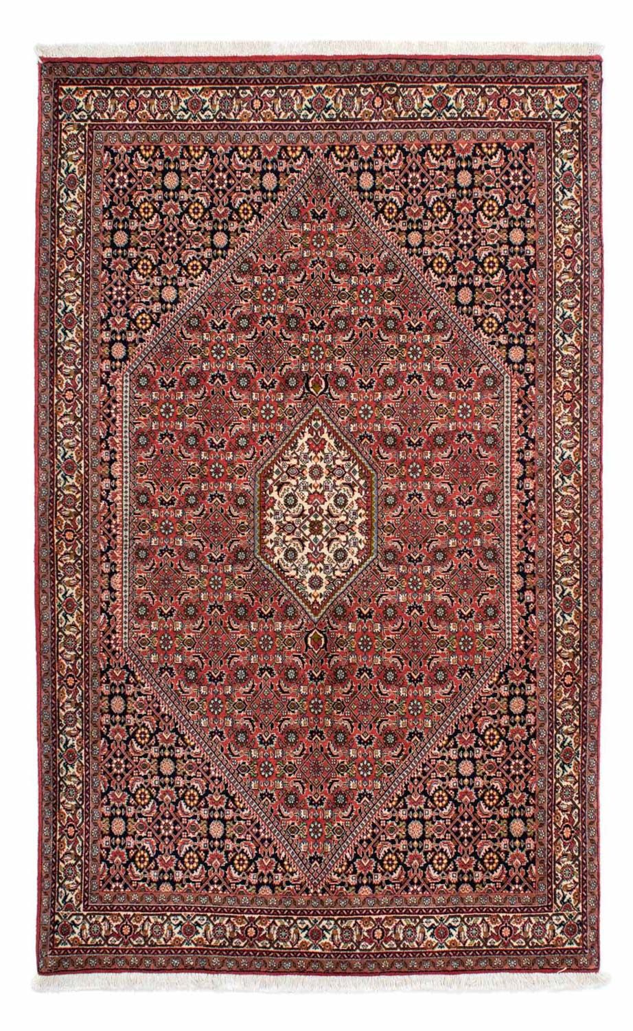 Persisk tæppe - Bijar - 218 x 137 cm - rød