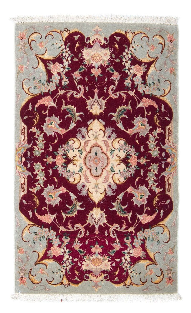 Persisk tæppe - Tabriz - Royal - 96 x 58 cm - mørkerød