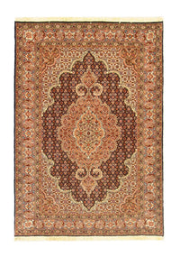 Persisk tæppe - Tabriz - Royal - 145 x 101 cm - sort