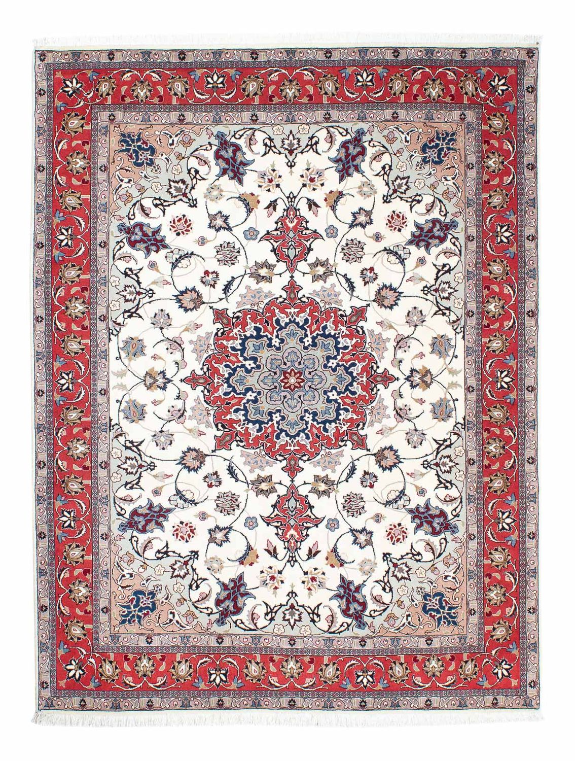 Persisk tæppe - Tabriz - Royal - 202 x 147 cm - beige