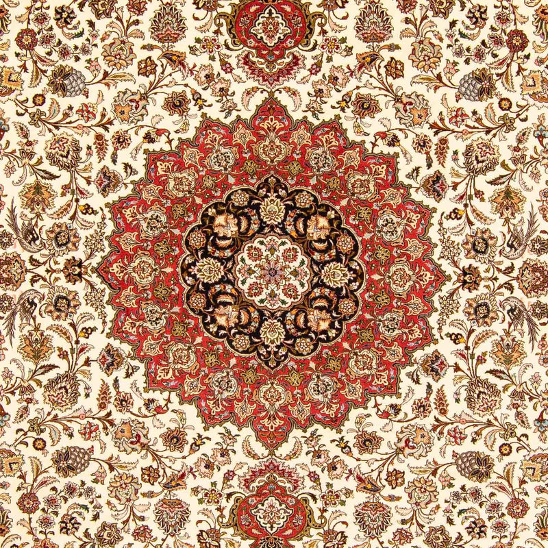 Persisk tæppe - Tabriz - Royal - 394 x 305 cm - rød