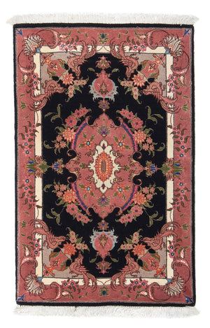 Persisk tæppe - Tabriz - Royal - 90 x 60 cm - mørkeblå
