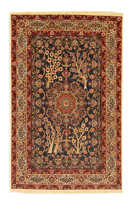 Persisk tæppe - Isfahan - Premium - 155 x 103 cm - sort