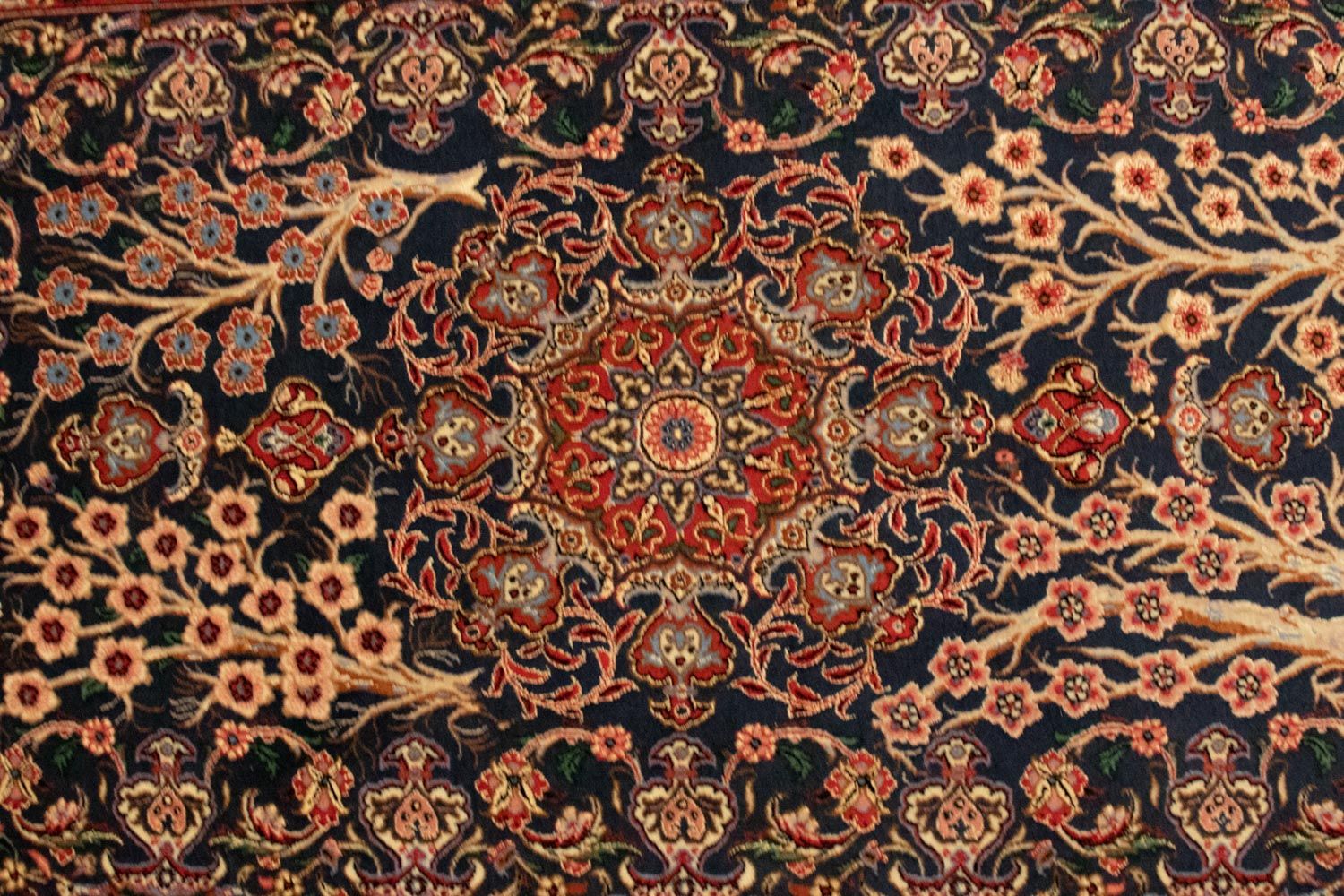 Persisk tæppe - Isfahan - Premium - 155 x 103 cm - sort