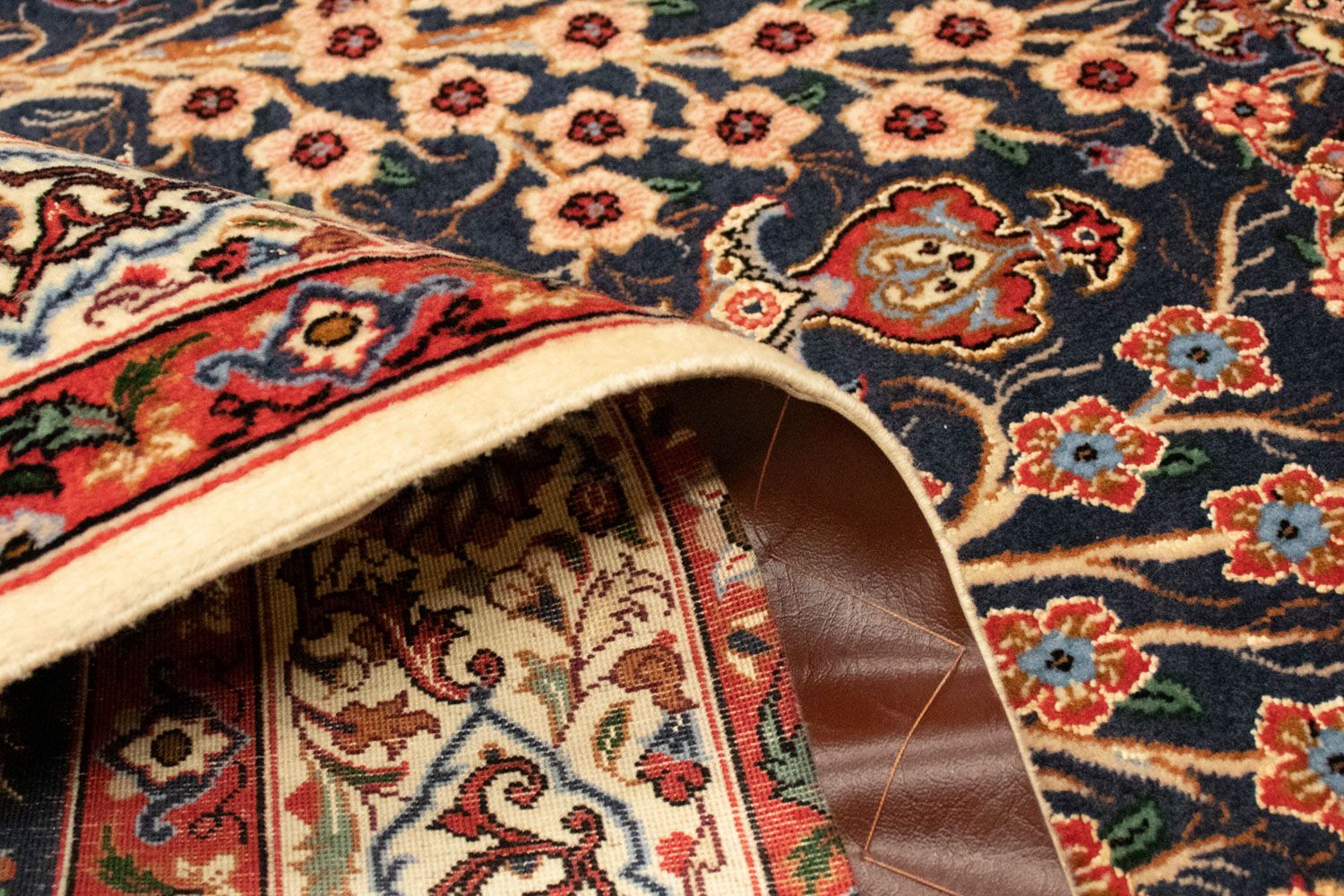 Persisk tæppe - Isfahan - Premium - 155 x 103 cm - sort