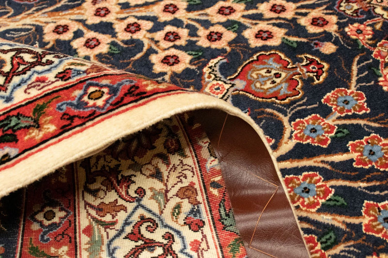 Persisk tæppe - Isfahan - Premium - 155 x 103 cm - sort
