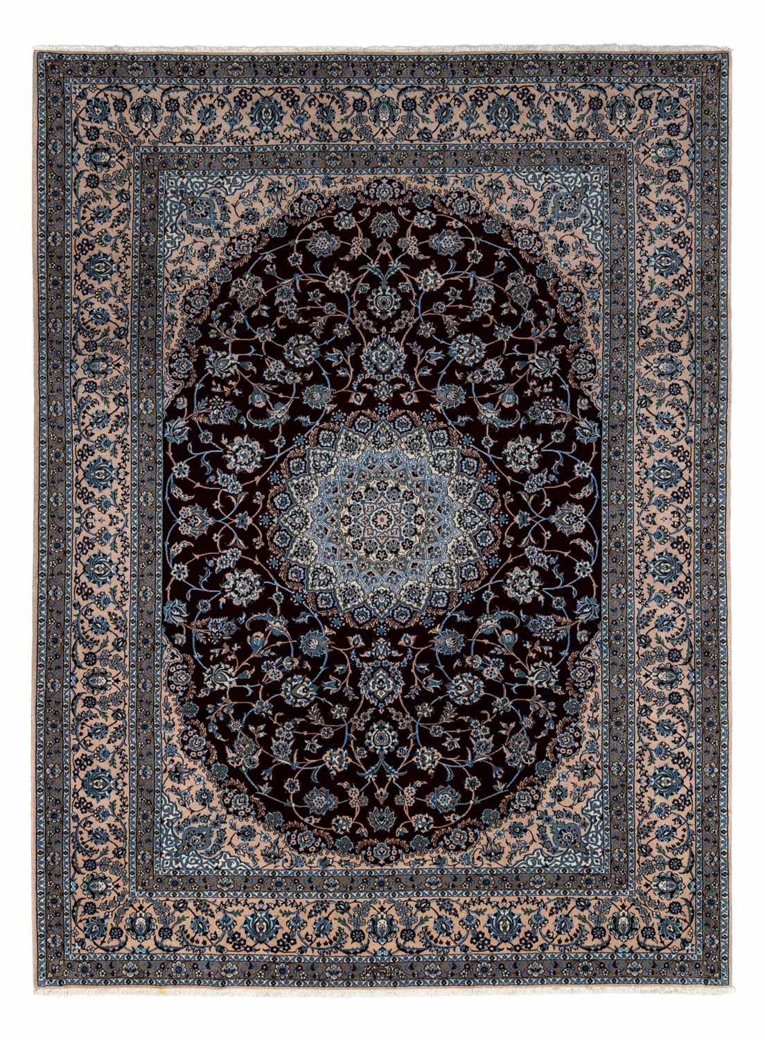 Persisk tæppe - Nain - Royal - 347 x 248 cm - sort