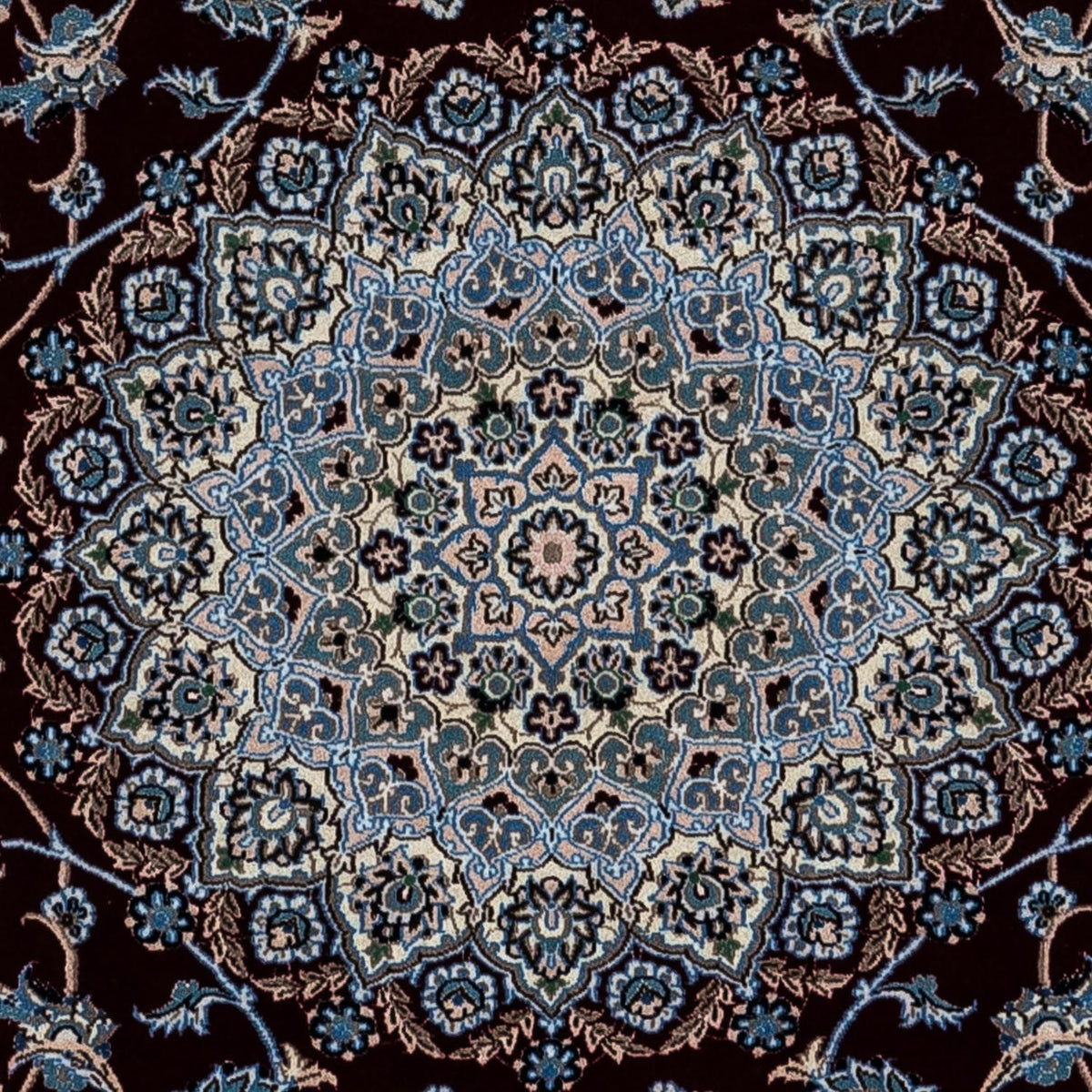 Persisk tæppe - Nain - Royal - 347 x 248 cm - sort