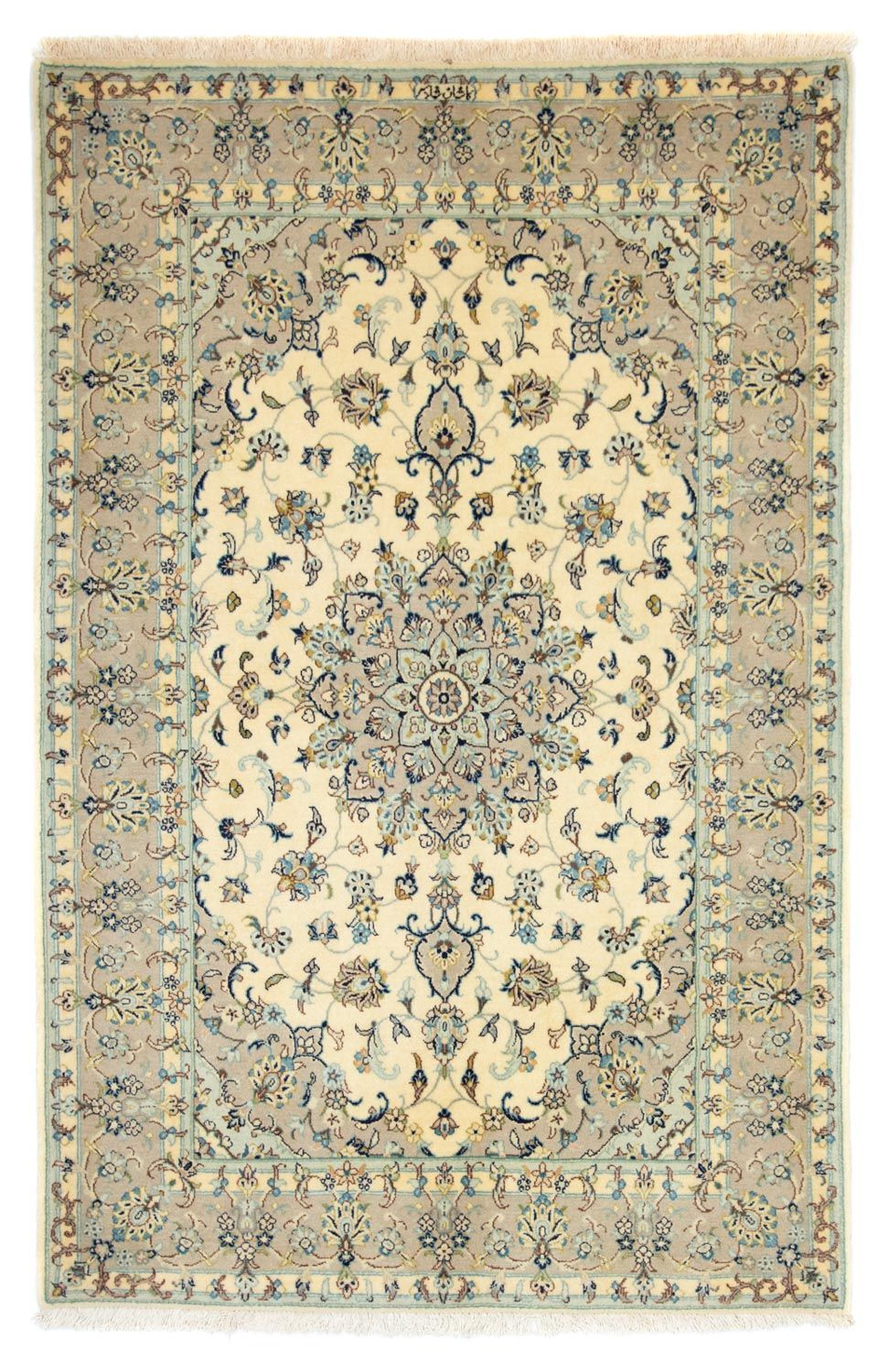 Persisk tæppe - Keshan - 210 x 137 cm - beige