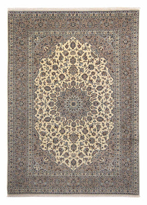 Persisk tæppe - Keshan - 352 x 248 cm - beige