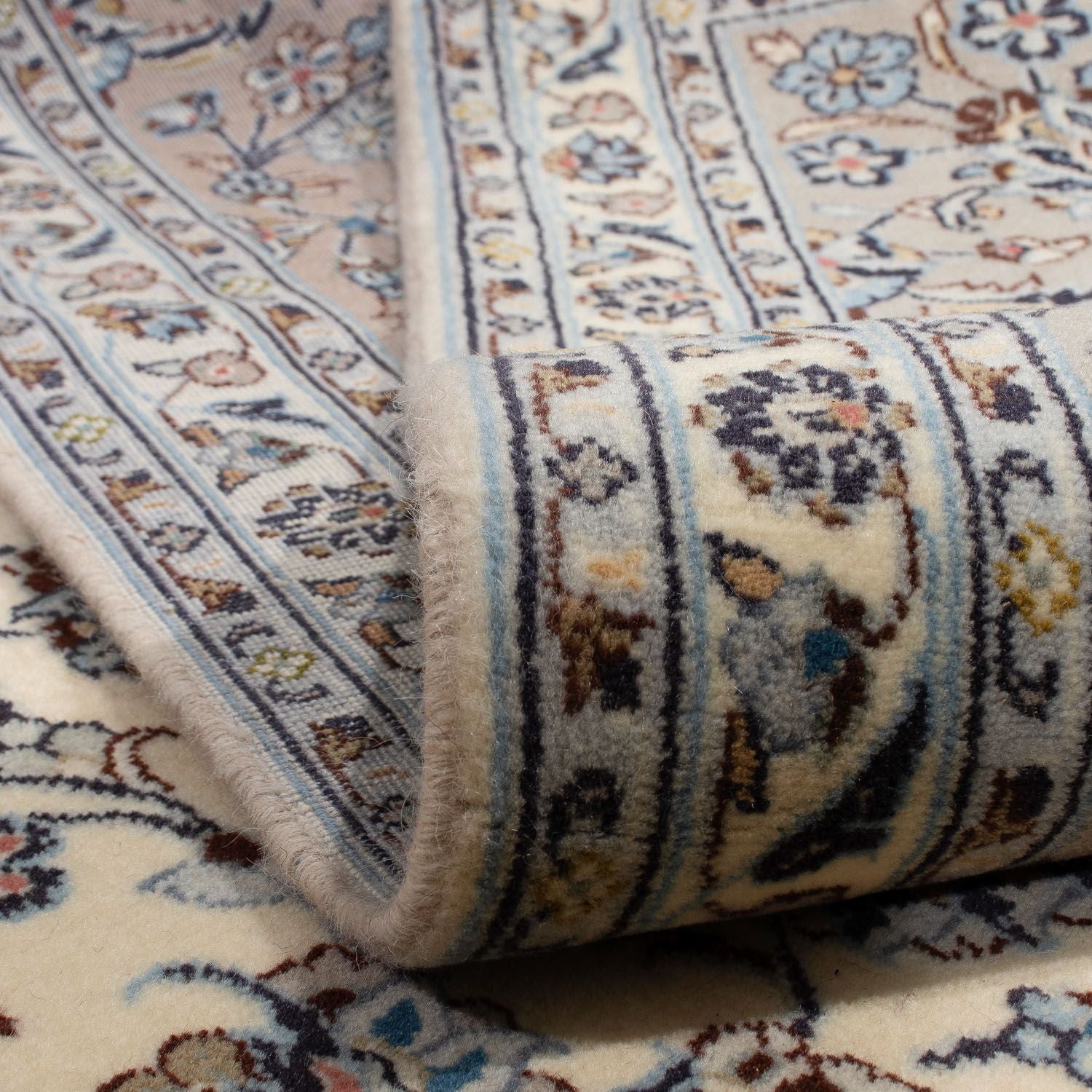 Persisk tæppe - Keshan - 352 x 248 cm - beige