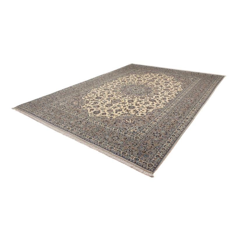Persisk tæppe - Keshan - 352 x 248 cm - beige
