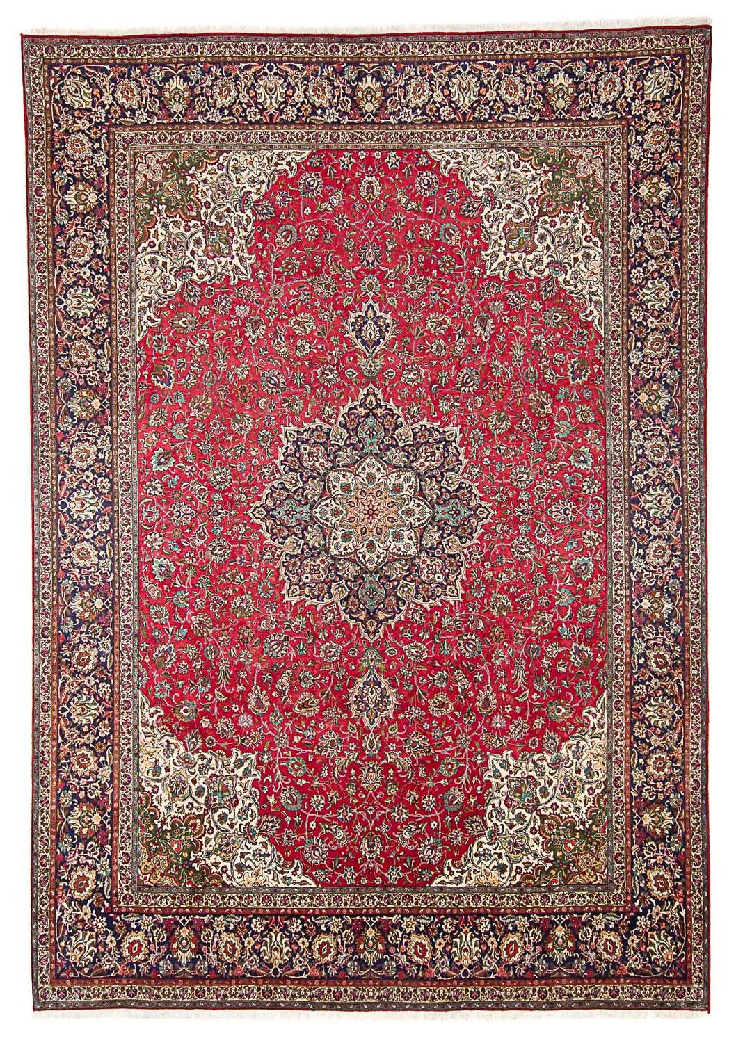 Persisk tæppe - Tabriz - Royal - 405 x 300 cm - rød
