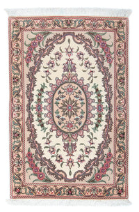 Persisk tæppe - Tabriz - Royal - 90 x 60 cm - beige