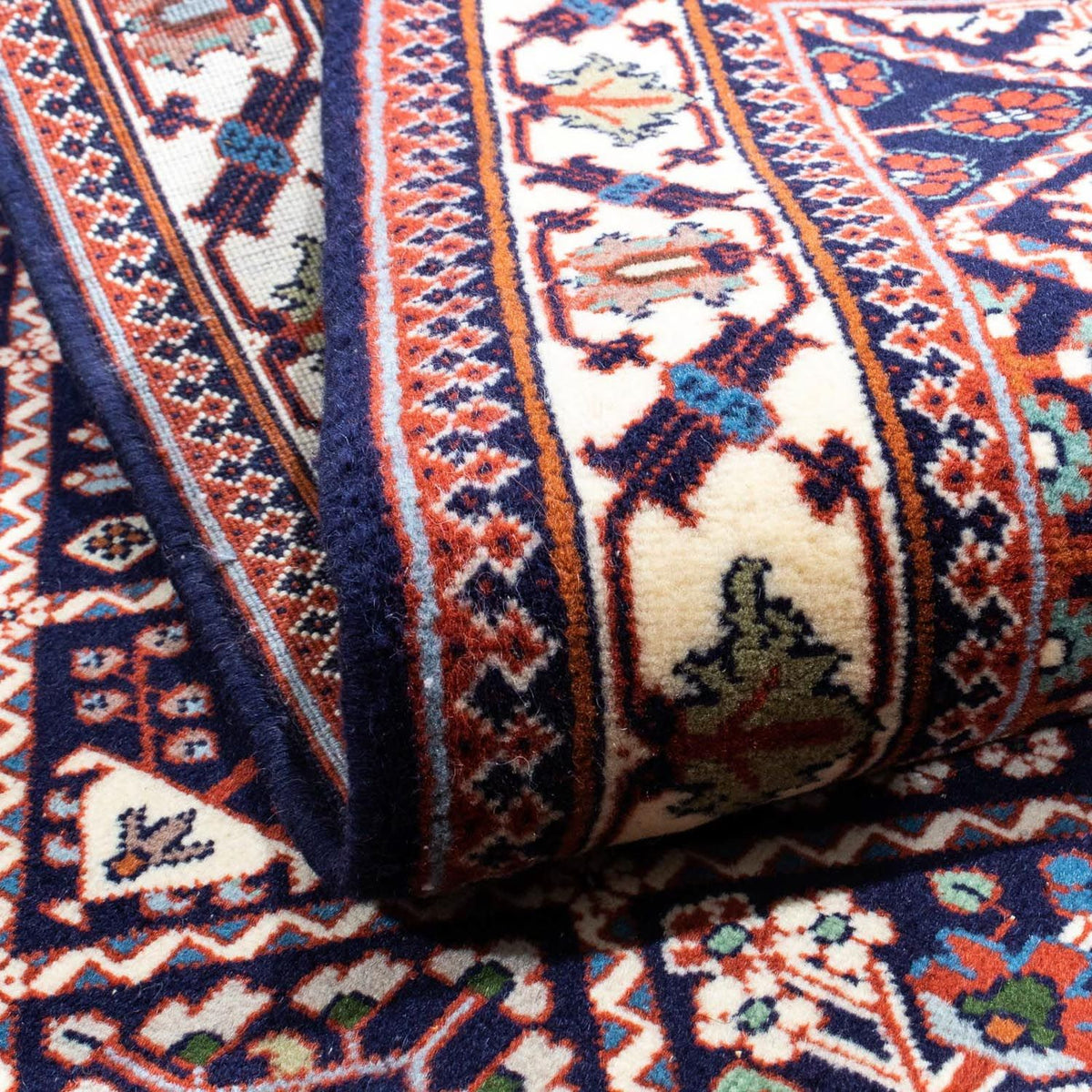 Persisk tæppe - Nomadisk - 153 x 111 cm - mørkeblå