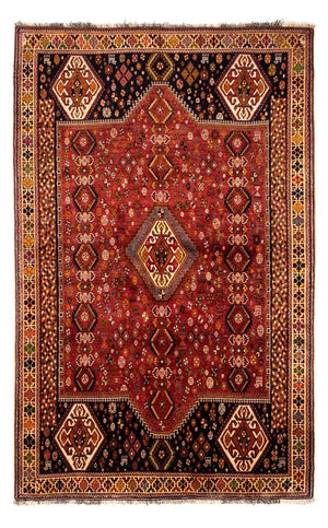 Persisk tæppe - Nomadisk - 284 x 168 cm - mørkerød