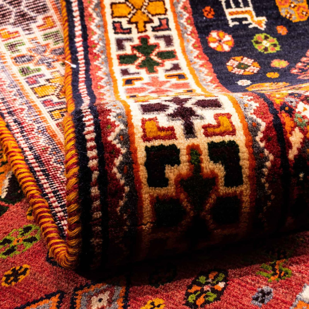 Persisk tæppe - Nomadisk - 284 x 168 cm - mørkerød