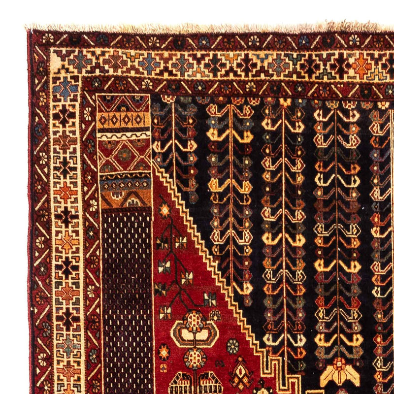 Persisk tæppe - Nomadisk - 277 x 173 cm - mørkerød