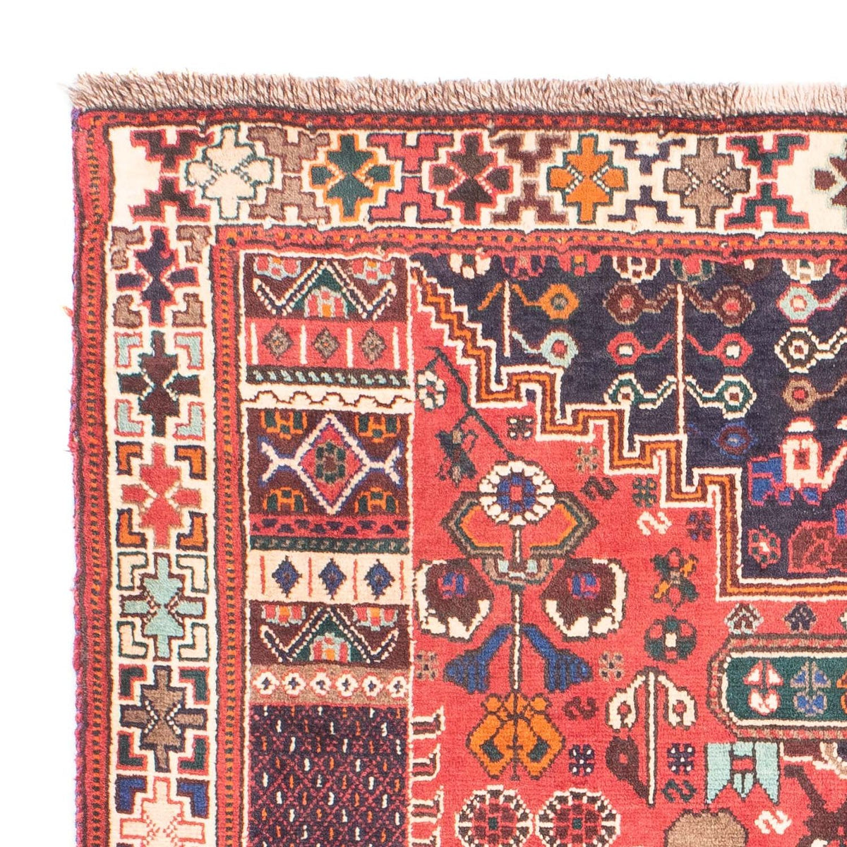 Persisk tæppe - Nomadisk - 154 x 100 cm - rød