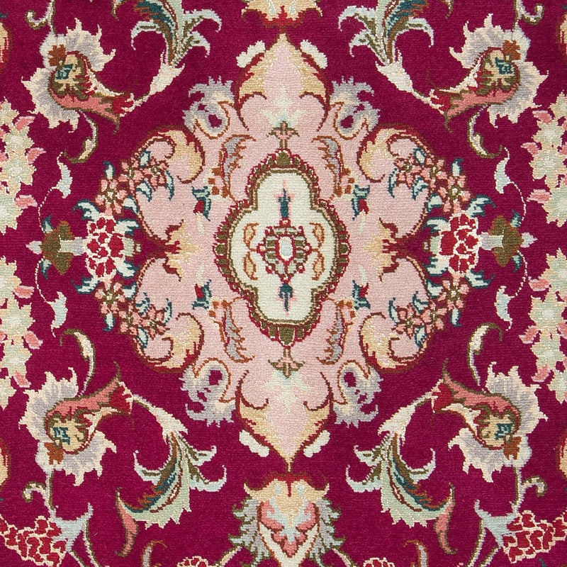 Persisk tæppe - Tabriz - Royal - 90 x 60 cm - mørkerød