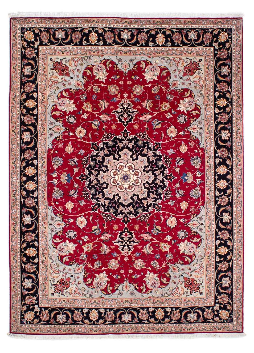 Persisk tæppe - Tabriz - Royal - 240 x 175 cm - rød