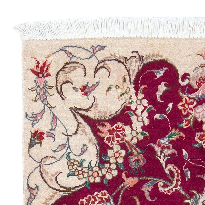 Persisk tæppe - Tabriz - Royal - 90 x 60 cm - mørkerød