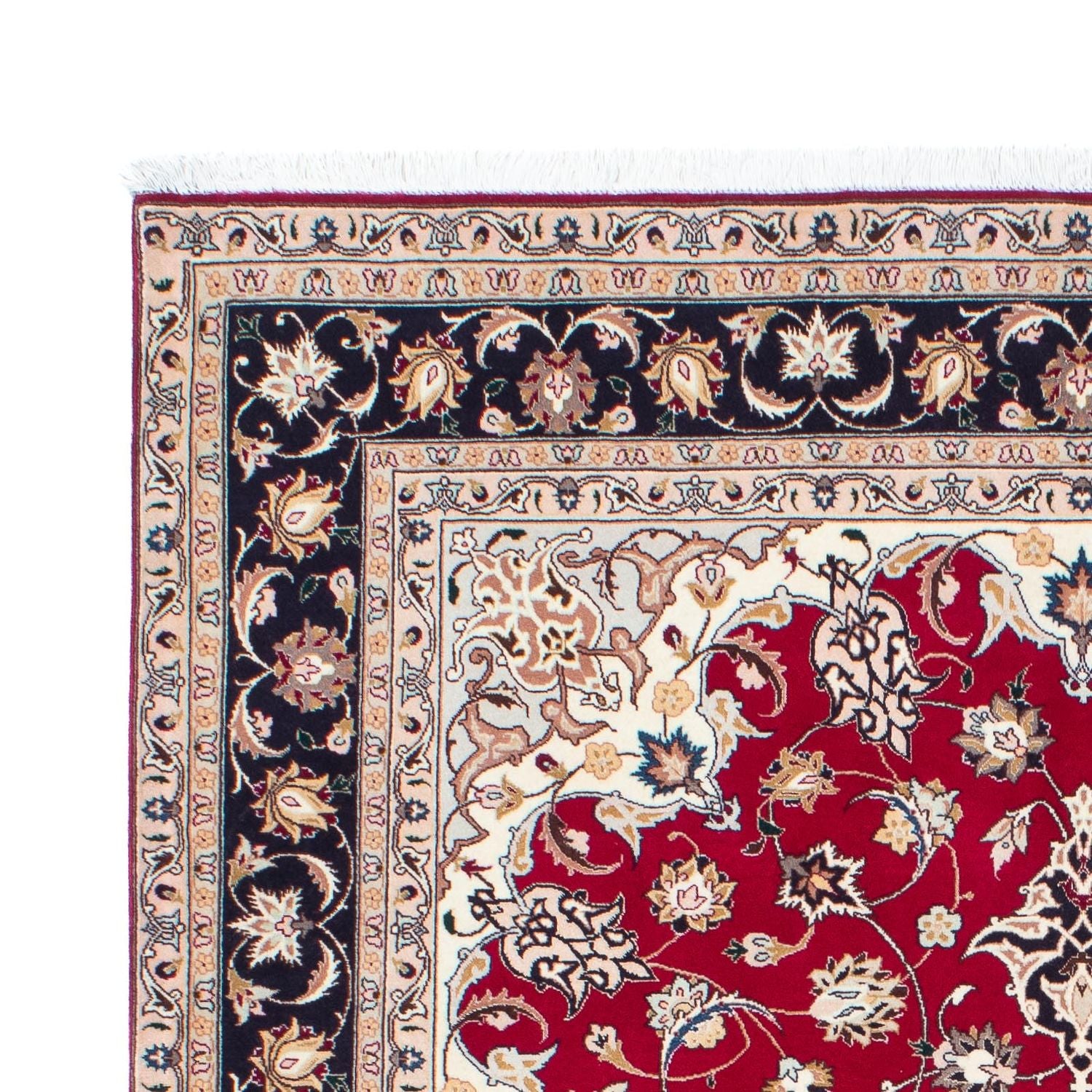 Persisk tæppe - Tabriz - Royal - 202 x 152 cm - rød