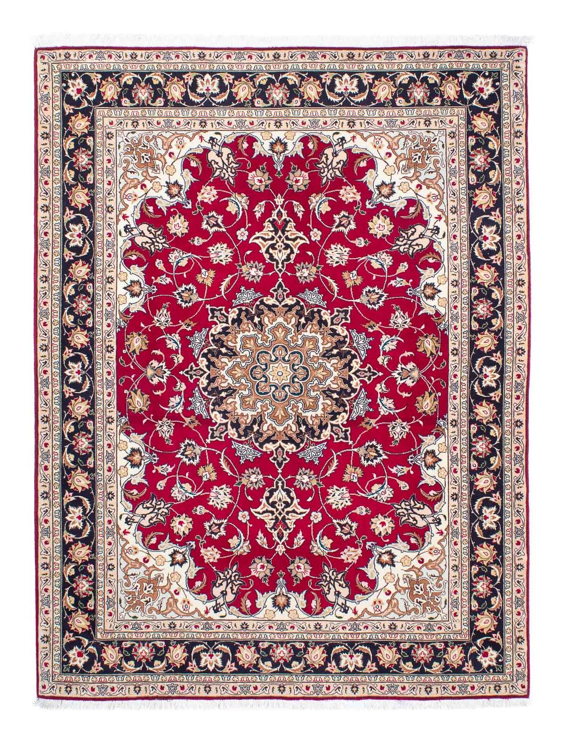 Persisk tæppe - Tabriz - Royal - 200 x 152 cm - rød