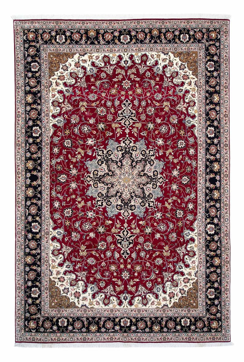 Persisk tæppe - Tabriz - Royal - 318 x 205 cm - mørkerød