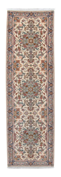 Løber Persisk tæppe - Tabriz - Royal - 355 x 92 cm - beige