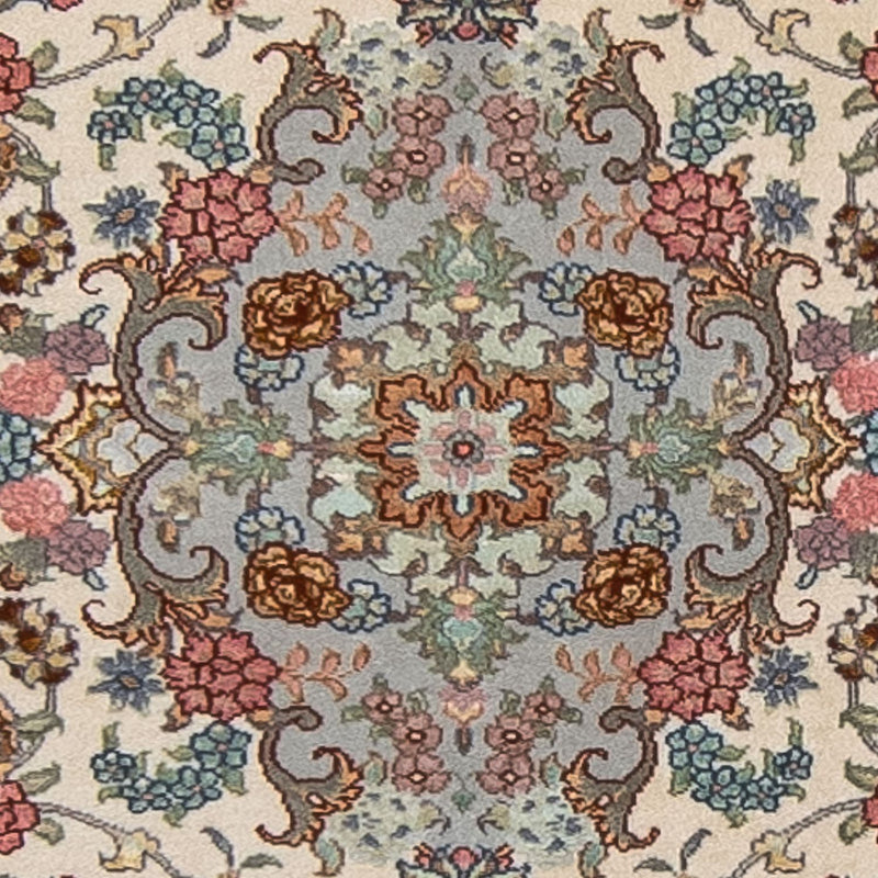 Løber Persisk tæppe - Tabriz - Royal - 355 x 92 cm - beige