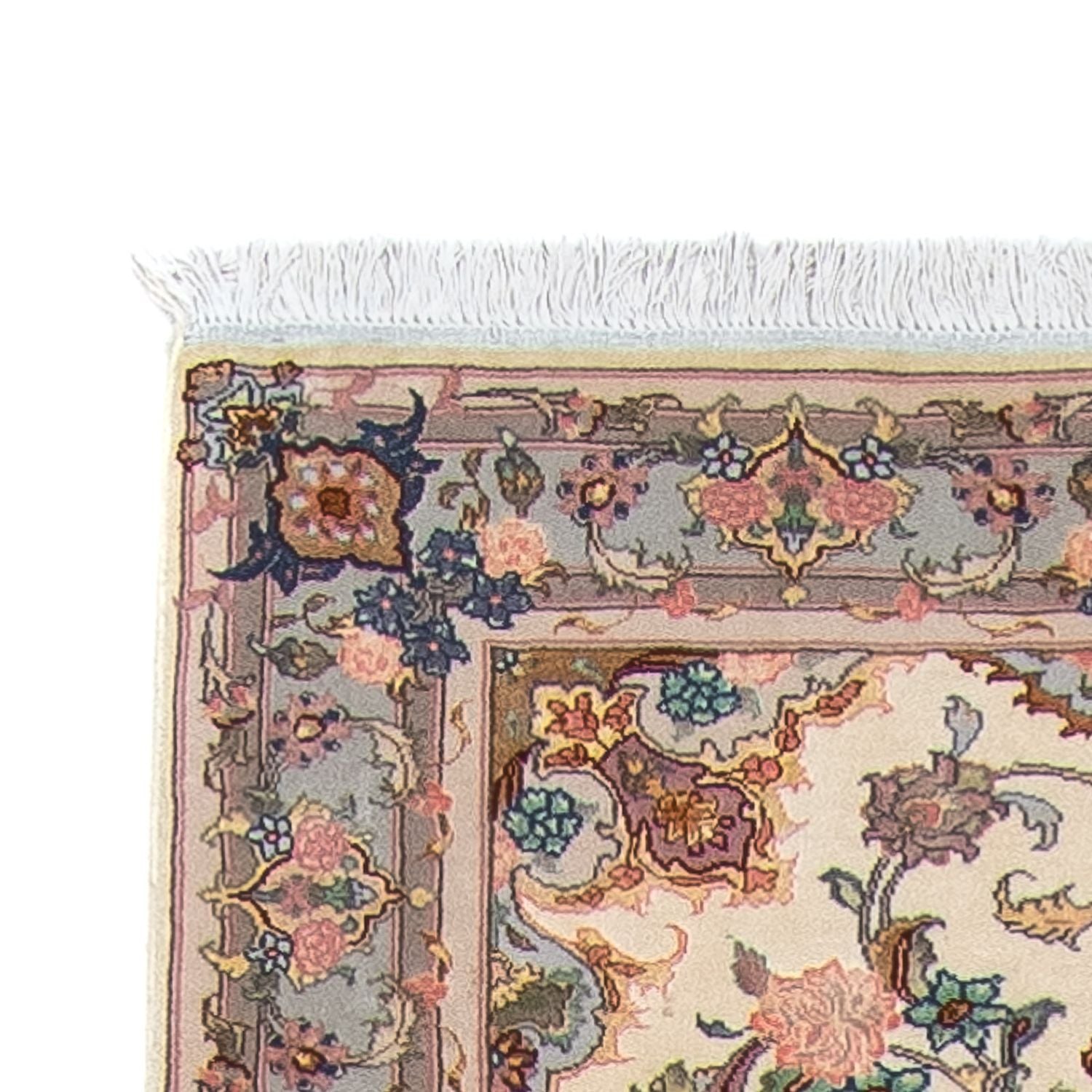 Løber Persisk tæppe - Tabriz - Royal - 355 x 92 cm - beige