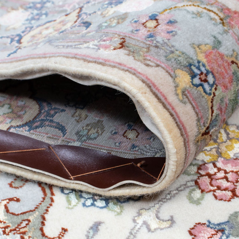 Løber Persisk tæppe - Tabriz - Royal - 355 x 92 cm - beige