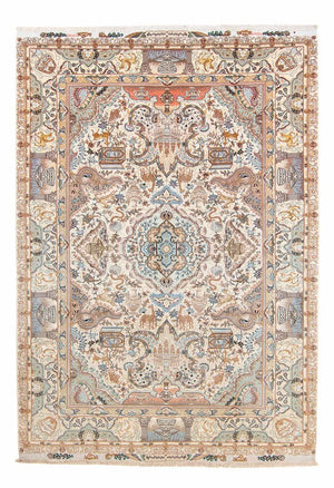 Persisk tæppe - Tabriz - Premium - 306 x 209 cm - beige