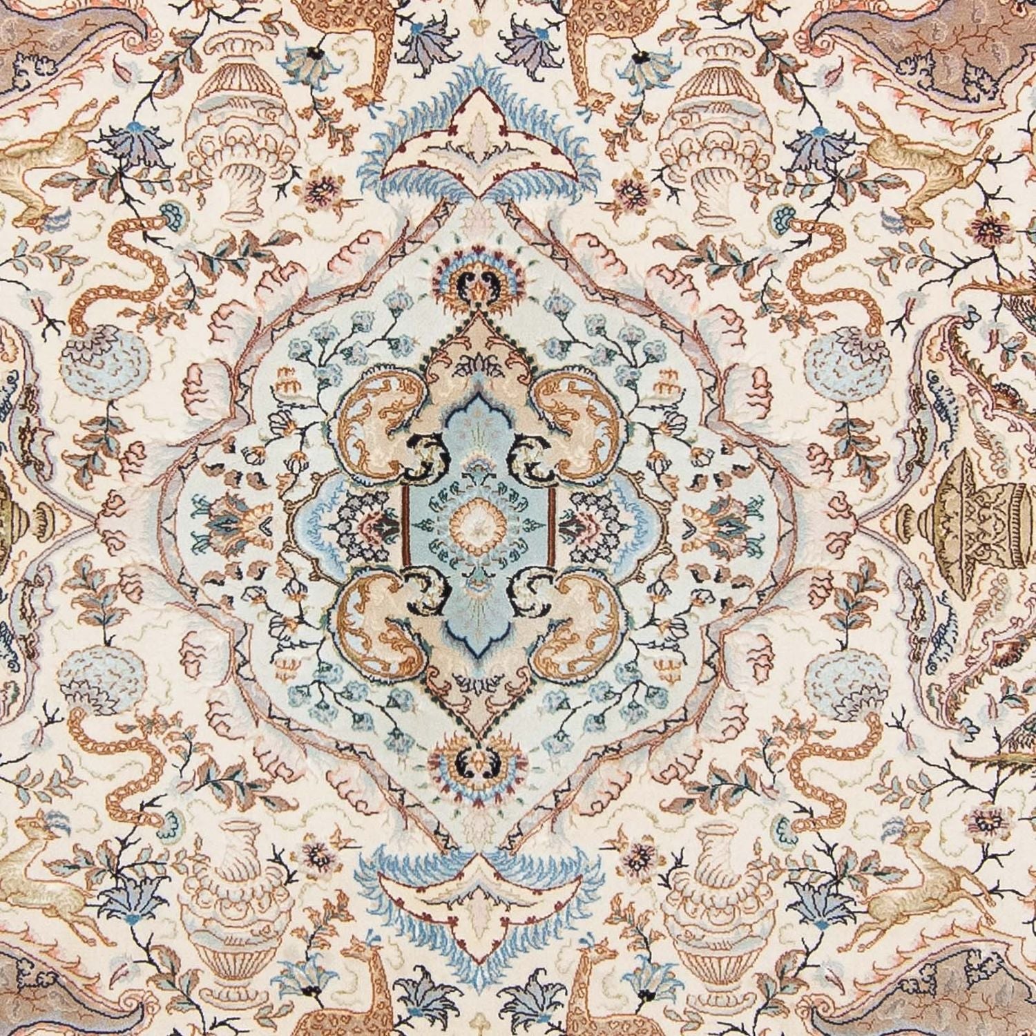 Persisk tæppe - Tabriz - Premium - 306 x 209 cm - beige