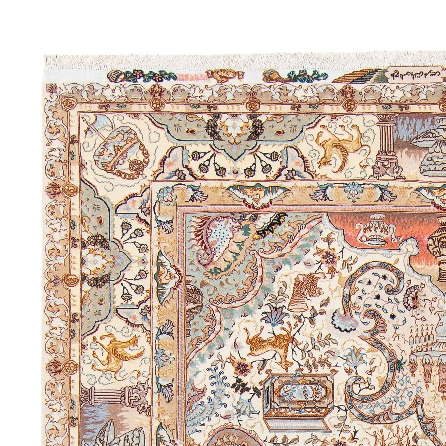 Persisk tæppe - Tabriz - Premium - 306 x 209 cm - beige