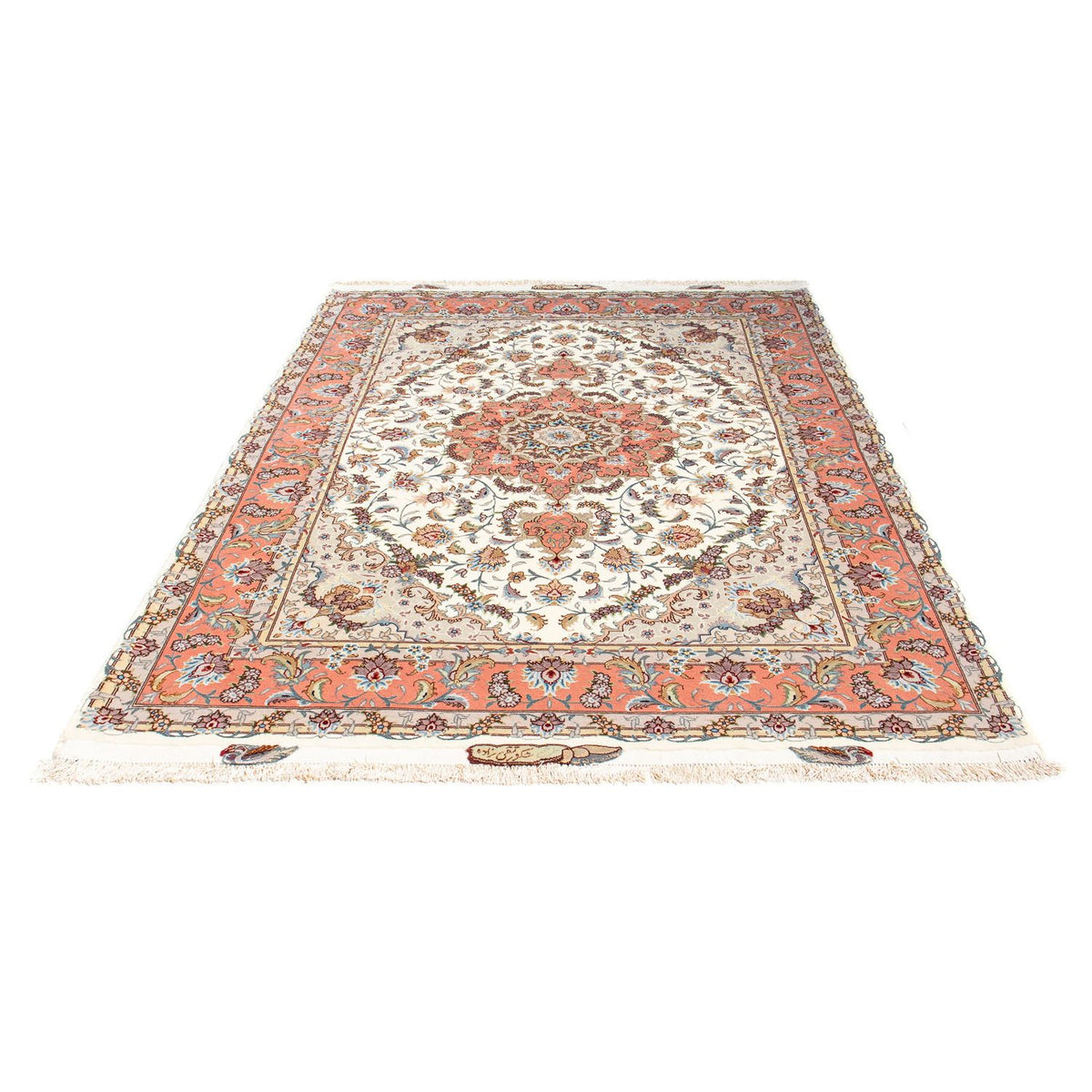 Persisk tæppe - Tabriz - 200 x 153 cm - beige